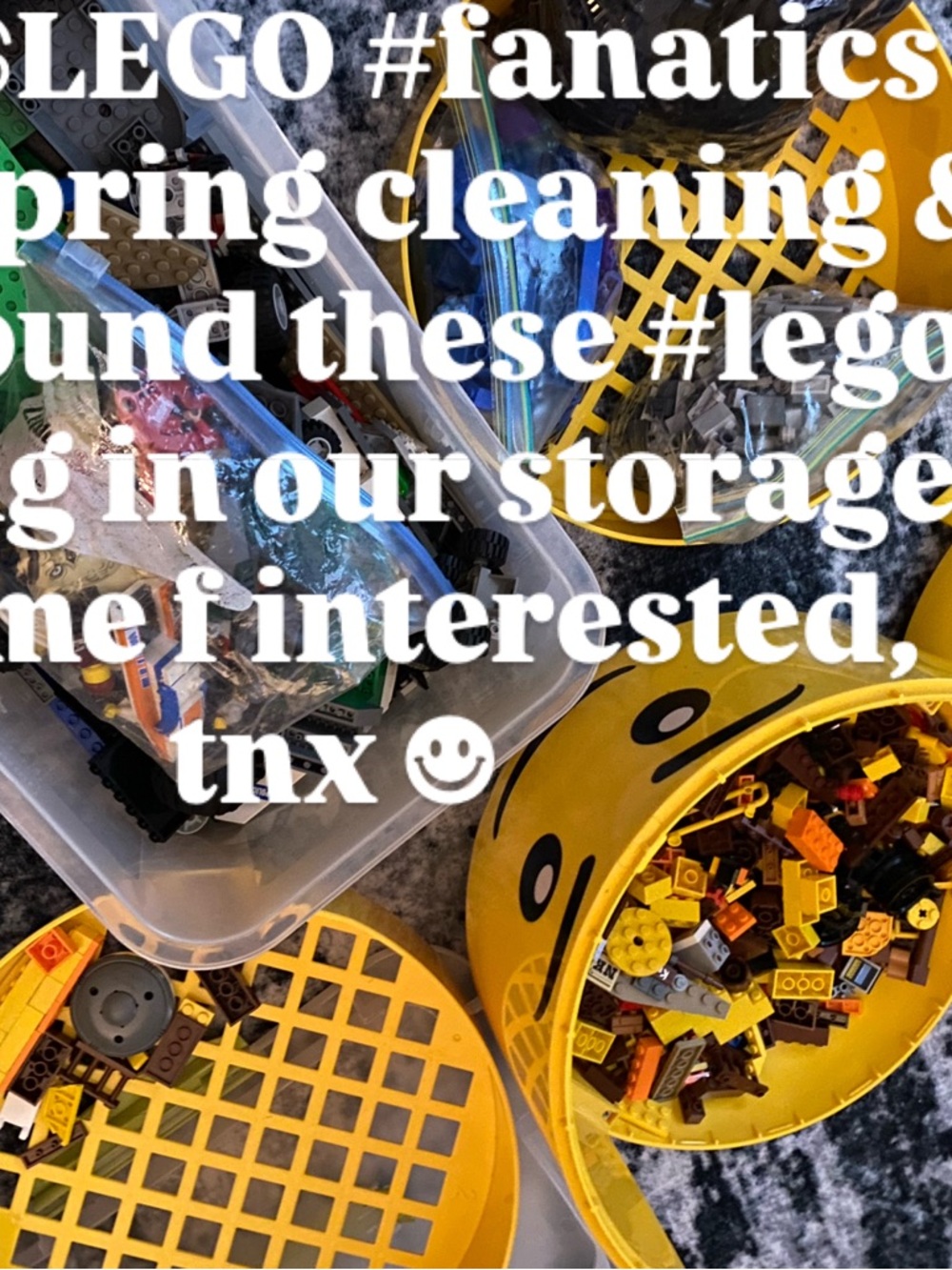 Lego Mixed Bricks and Plates Lot in Yellow, Black, White, Green, Blue